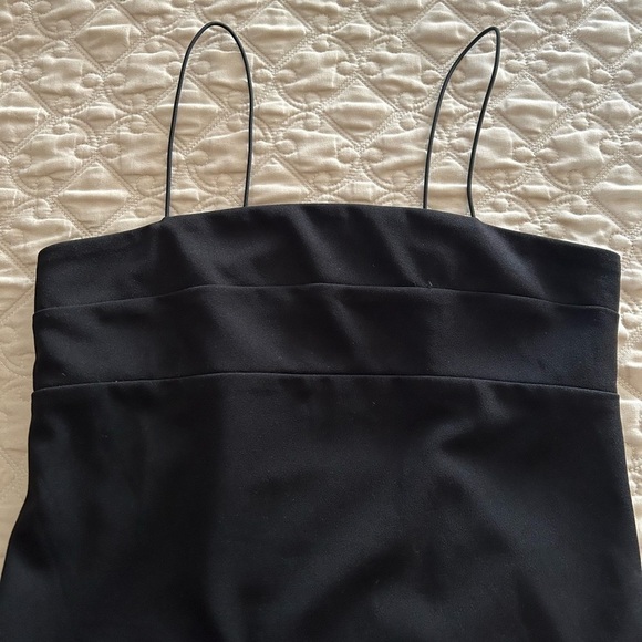 Impeccable Pig Black Cocktail Dress. Spaghetti Strap Shoulders with Strap Back - Picture 2 of 5